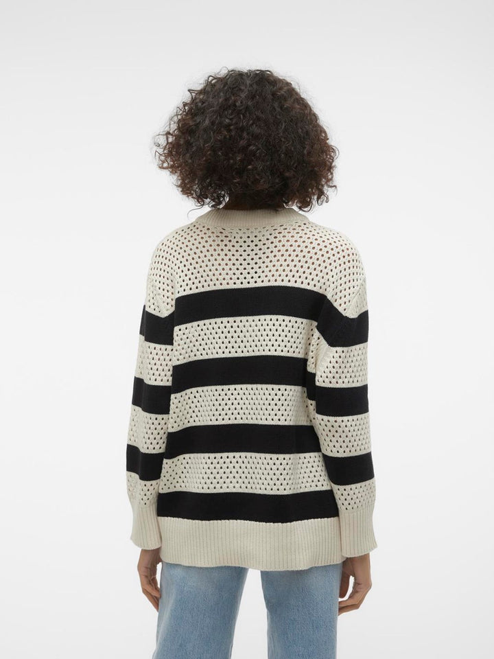 Vero Moda | Louise Stripe Crochet Knit