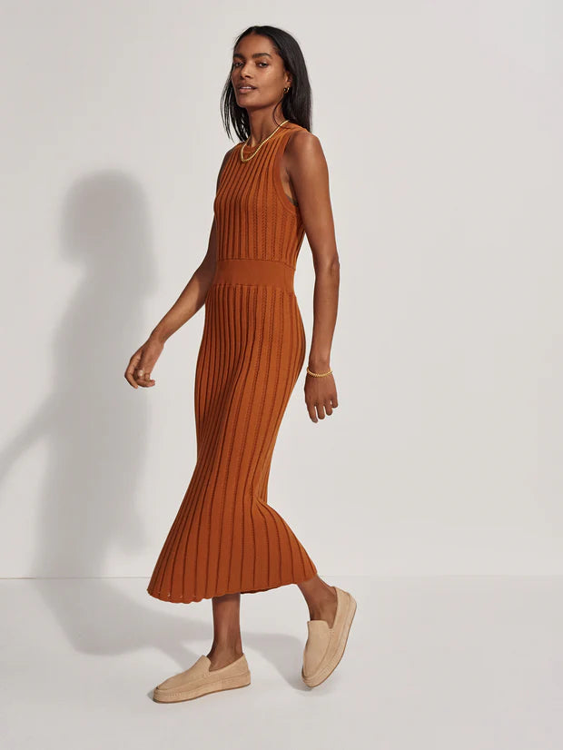 VARLEY Florian Knit Dress Almond madaboutstyle