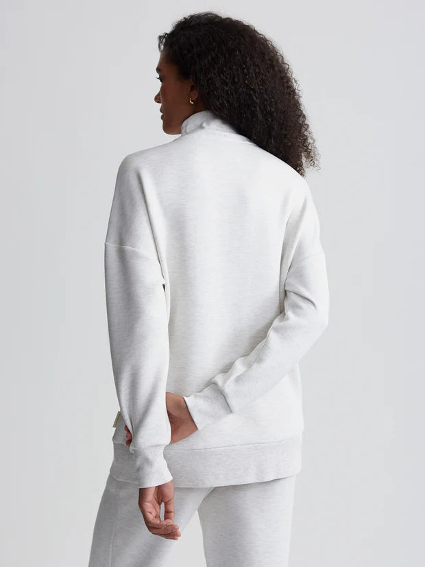 Varley | Masie Longline Sweat - Ivory Marl