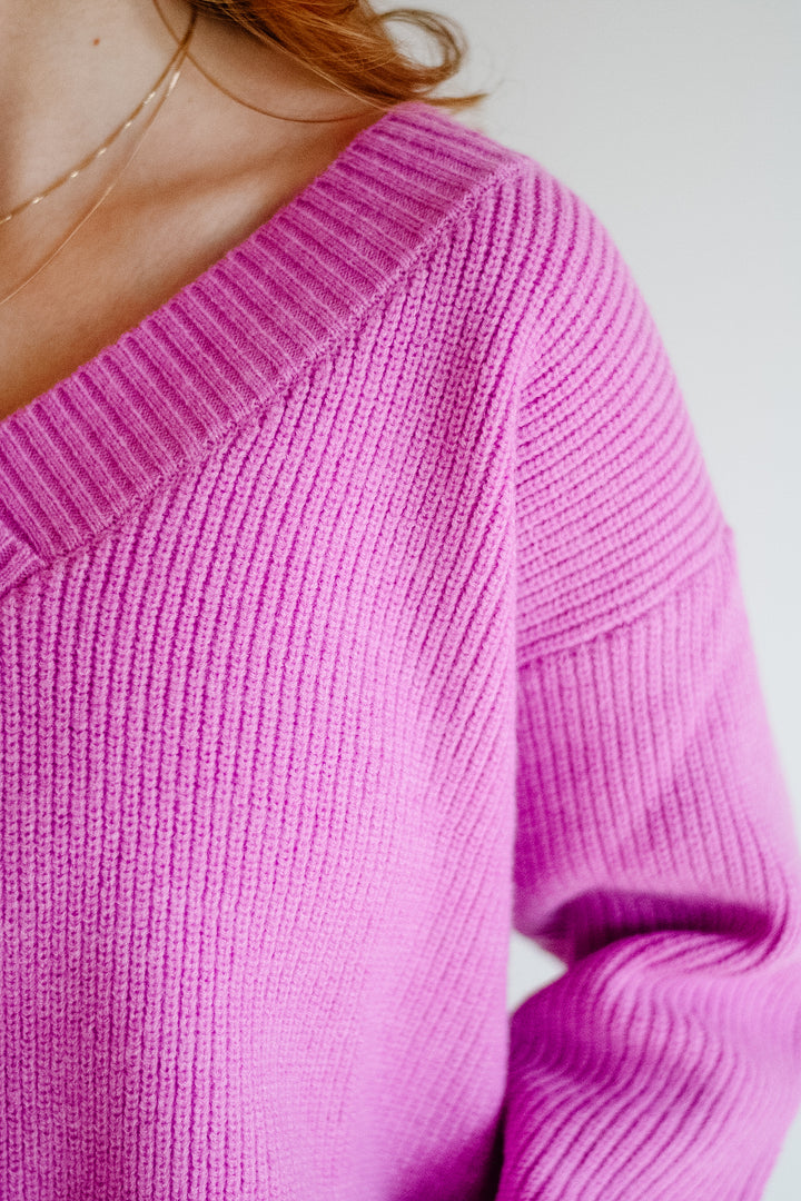 Camellia V-Neck Sweater