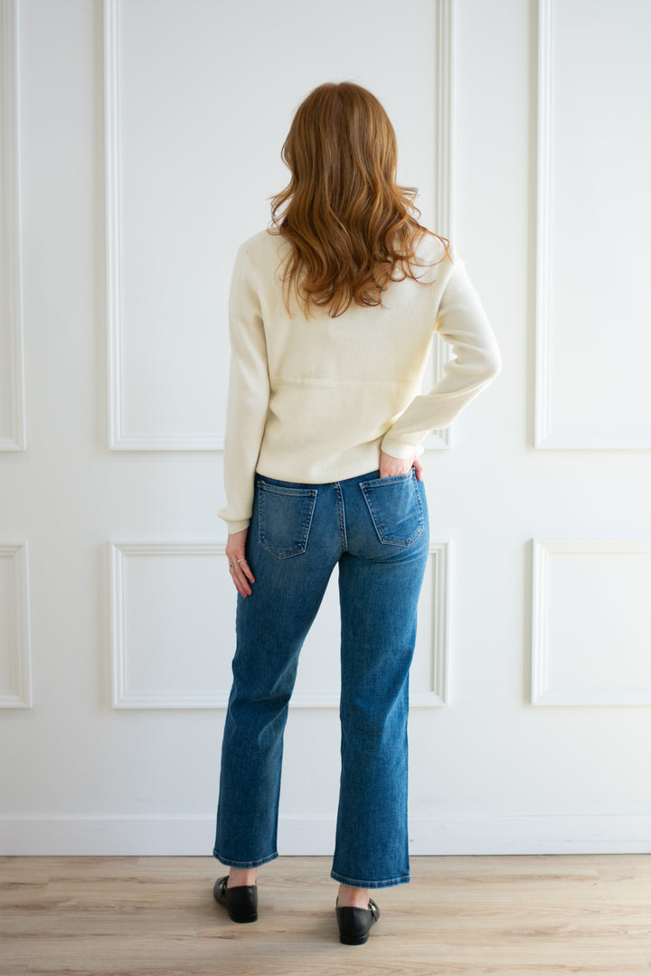 Just Black Denim | Stretchy Straight - Medium Denim