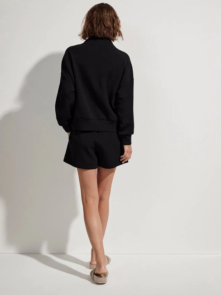 VARLEY | Hawley Half Zip Sweat - Black