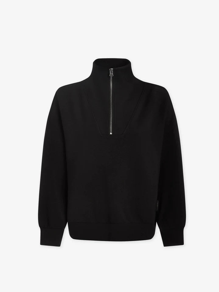 VARLEY | Hawley Half Zip Sweat - Black