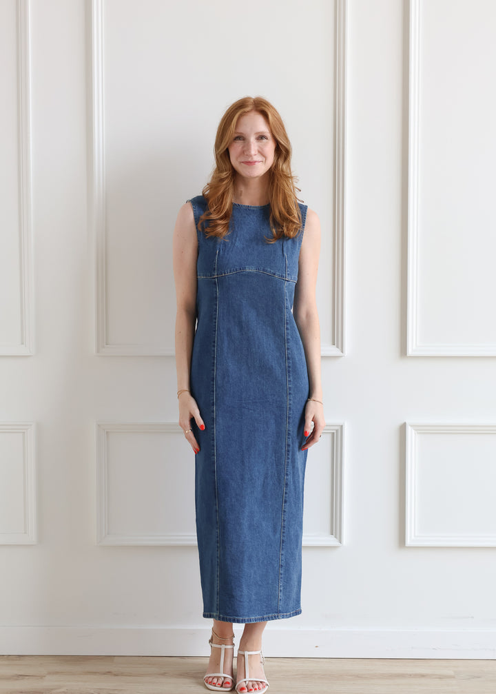 Willa Denim Midi Dress