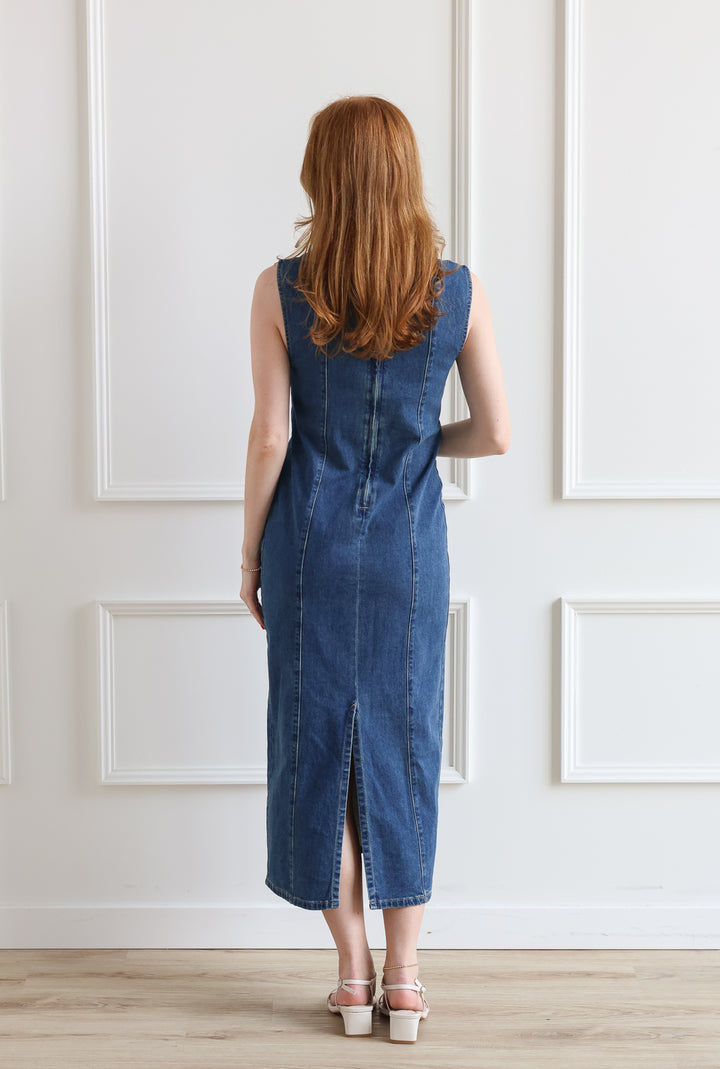 Willa Denim Midi Dress