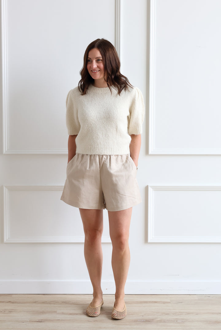 Novah Short Sleeve Pullover - Birch