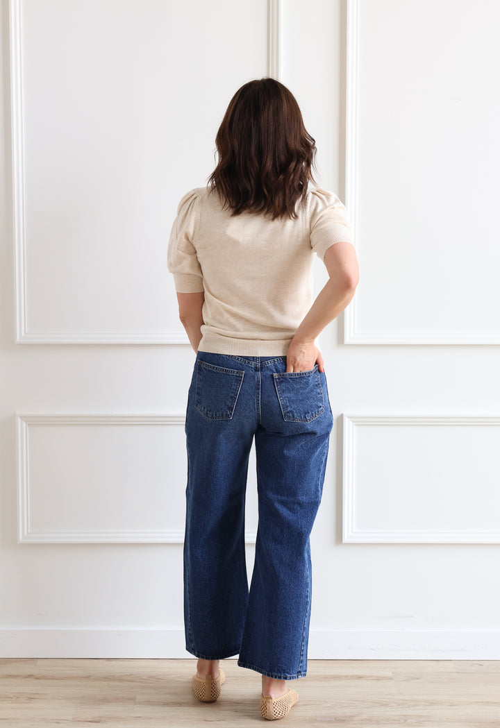 Just Black Denim | Barrel Jean Twist - Dark Denim