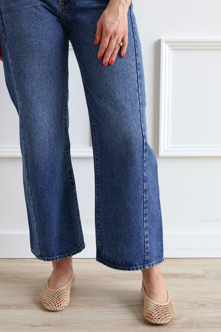 Just Black Denim | Barrel Jean Twist - Dark Denim