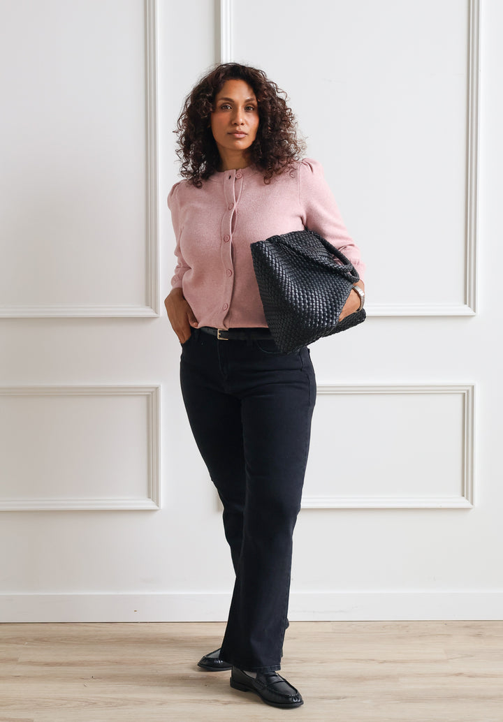 Just Black Denim | Slim Cropped Bootcut - Black