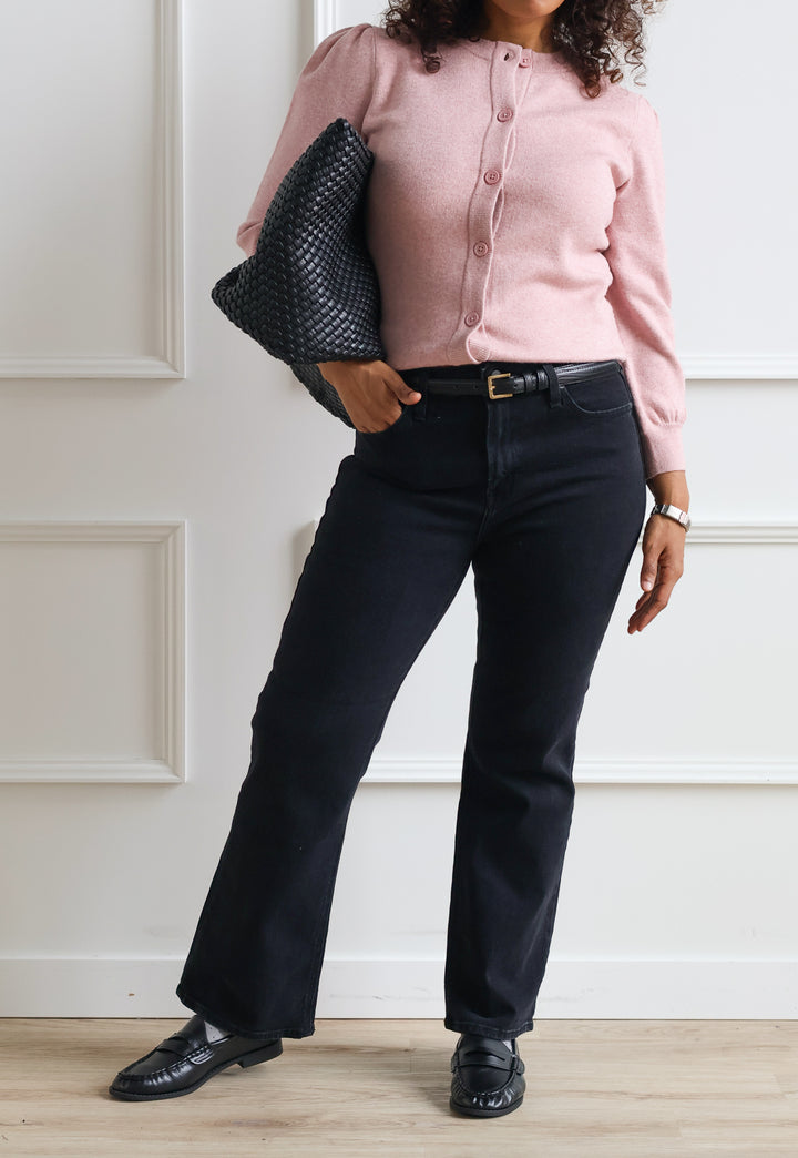 Just Black Denim | Slim Cropped Bootcut - Black