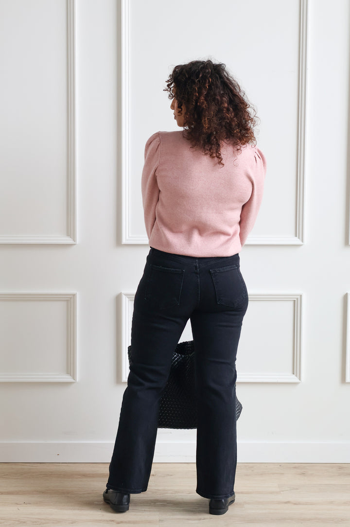 Just Black Denim | Slim Cropped Bootcut - Black