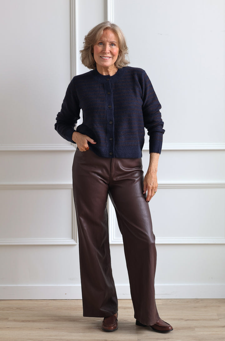 Adler Leather Trousers - Walnut