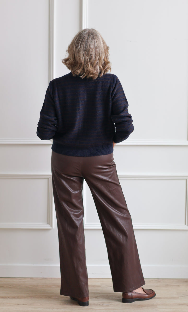 Adler Leather Trousers - Walnut