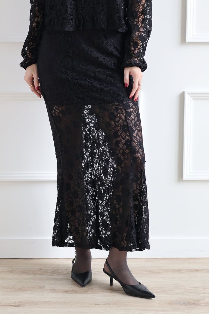 Vero Moda | Meta Lace Skirt - Noir