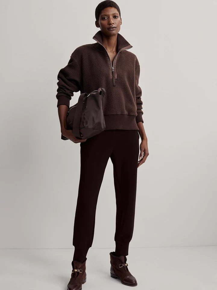 VARLEY | The Slim Cuff Pant 27.5" - Coffee Bean