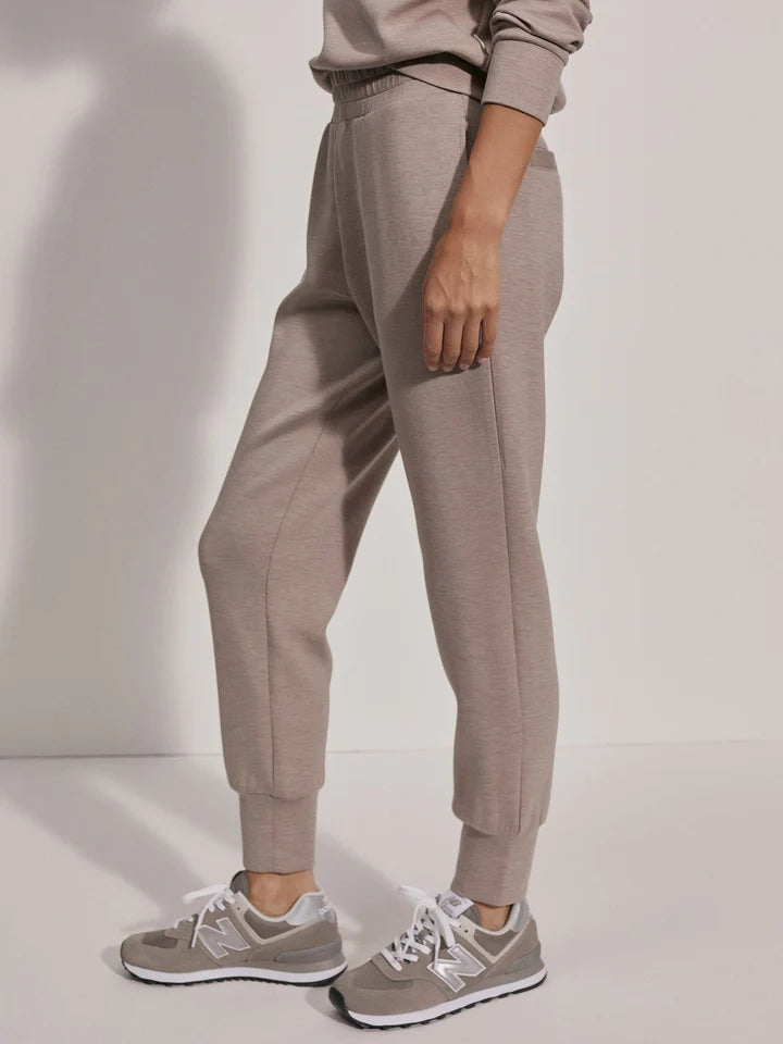 VARLEY | The Slim Cuff Pant 25" - Taupe Marl