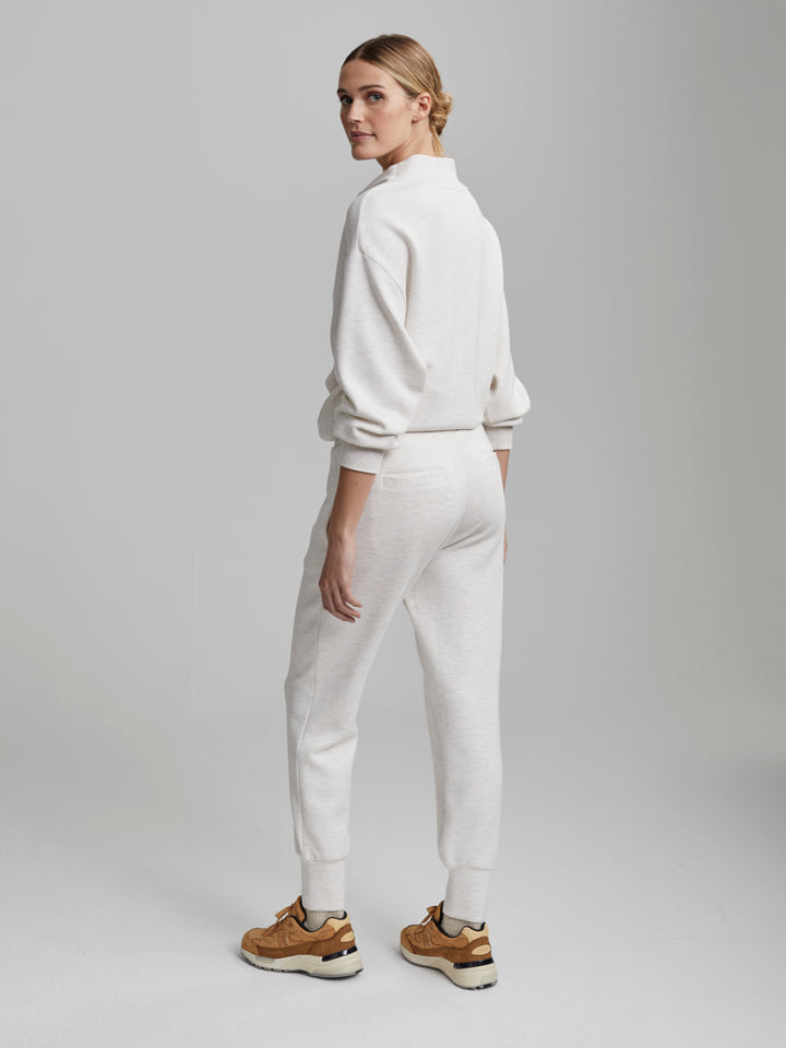 VARLEY | The Slim Cuff Pant 27.5" - Ivory Marl