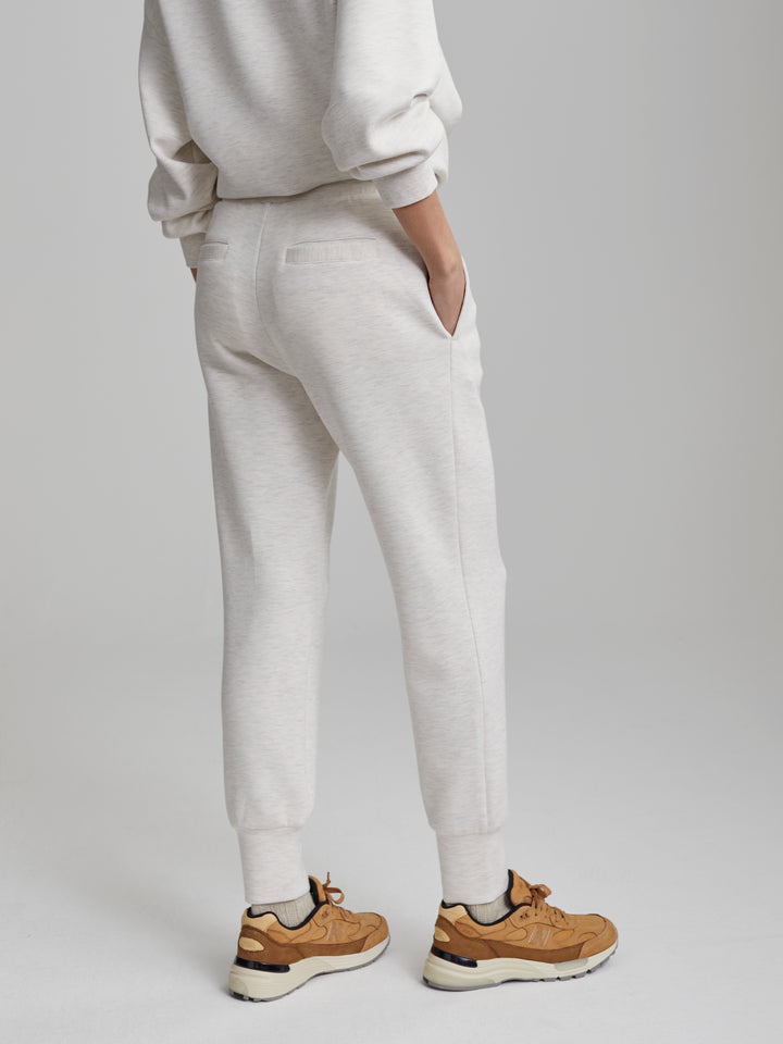 VARLEY | The Slim Cuff Pant 25" - Ivory Marl