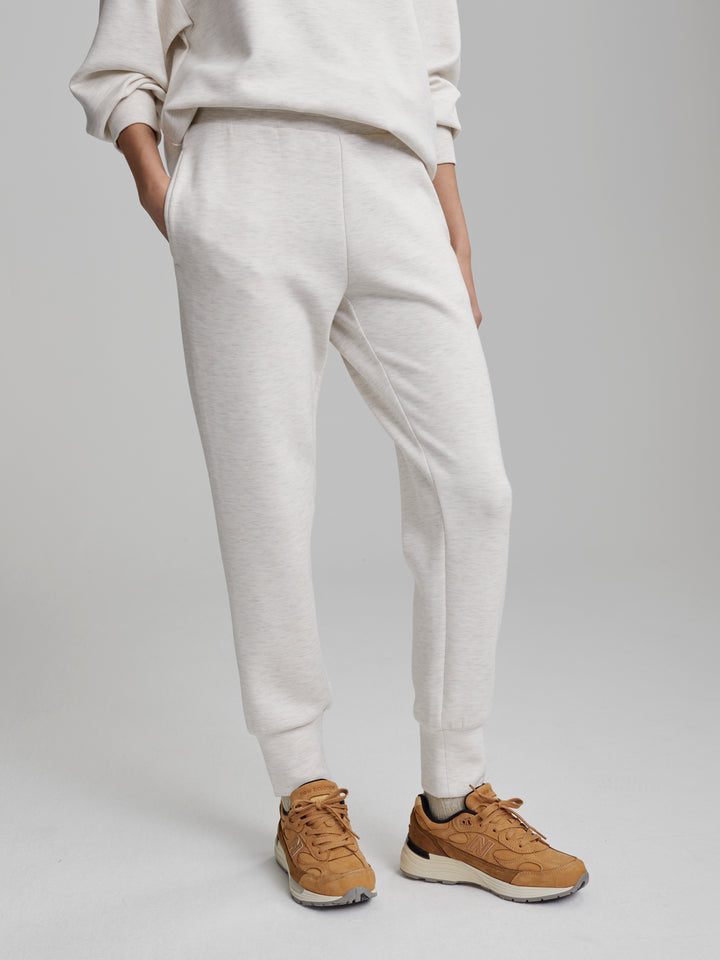 VARLEY | The Slim Cuff Pant 27.5" - Ivory Marl