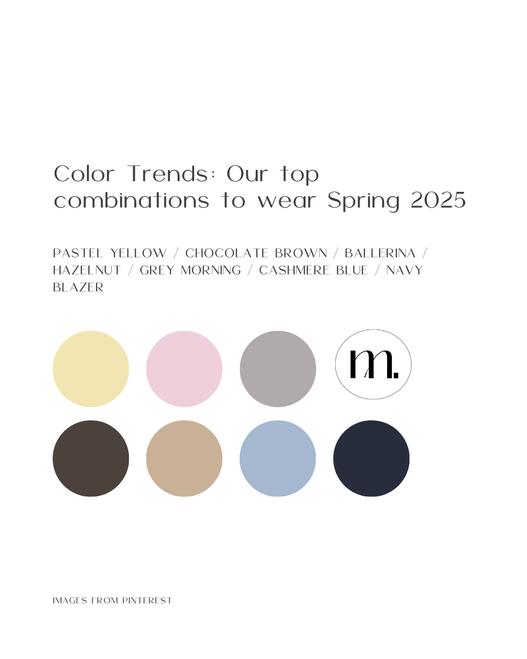 colour palette of spring 2025 trends