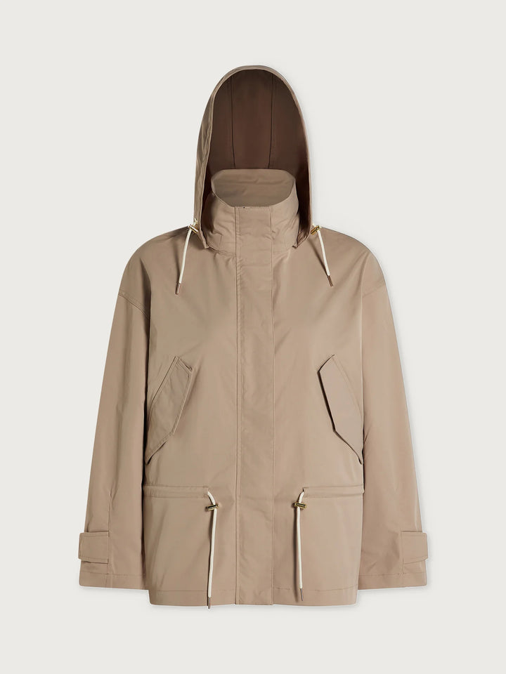Varley | Rema Short Rain Jacket - Light Taupe