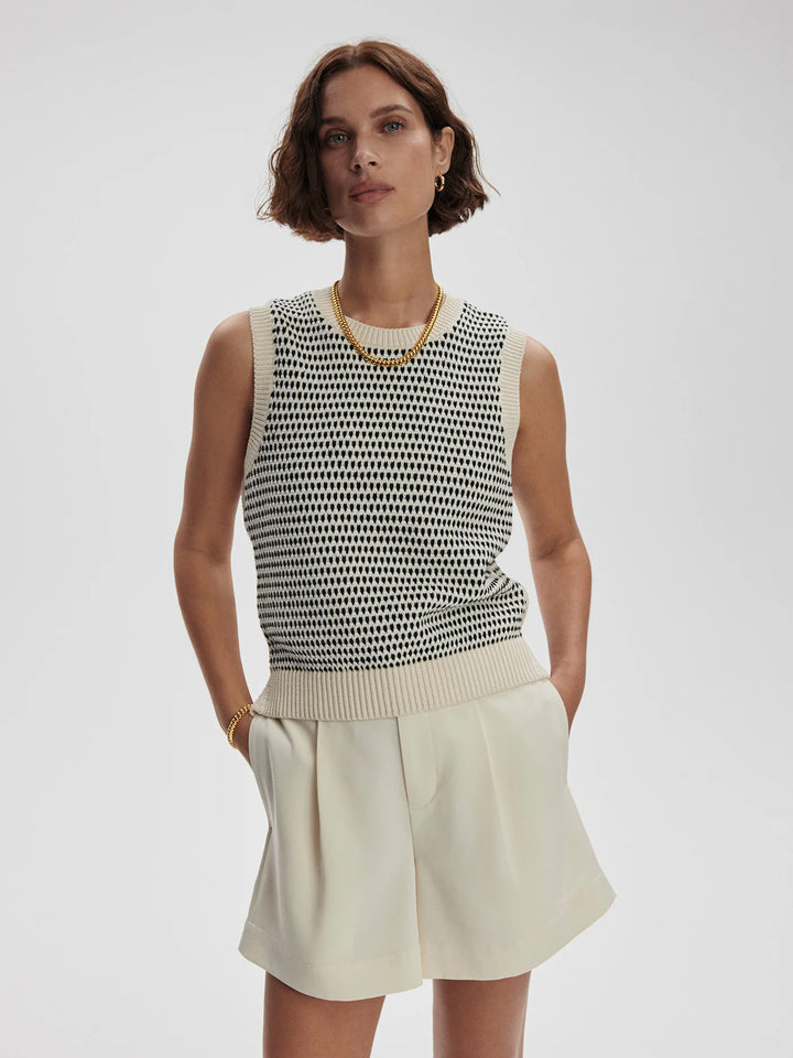 Varley | Knowles Textured Knit Vest - Birch