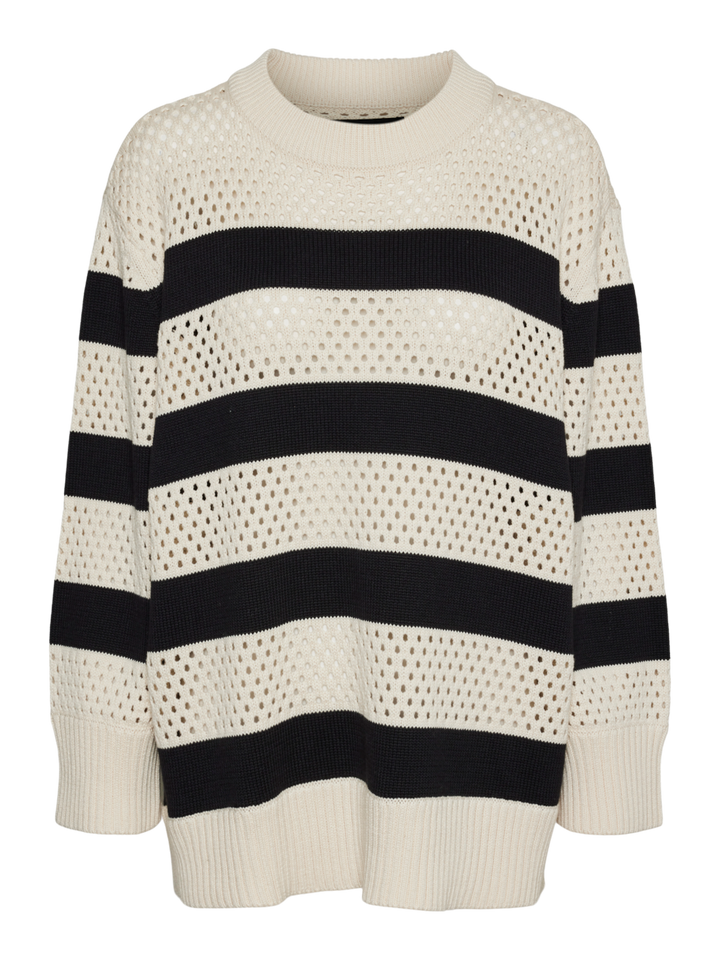 Vero Moda | Louise Stripe Crochet Knit