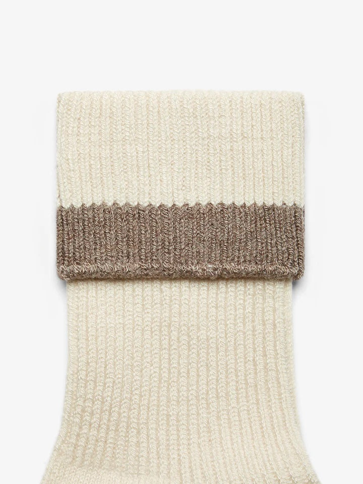 VARLEY | Kerry Plush Roll Top Sock -Egret/ Sandmarl