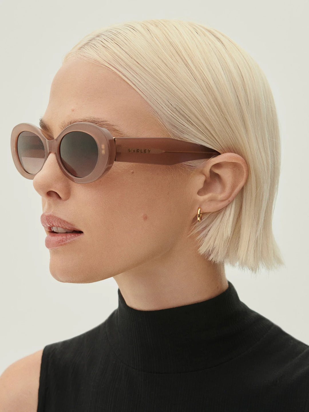 VARLEY | Bethnall Oval Sunglasses - Cocoa Taupe
