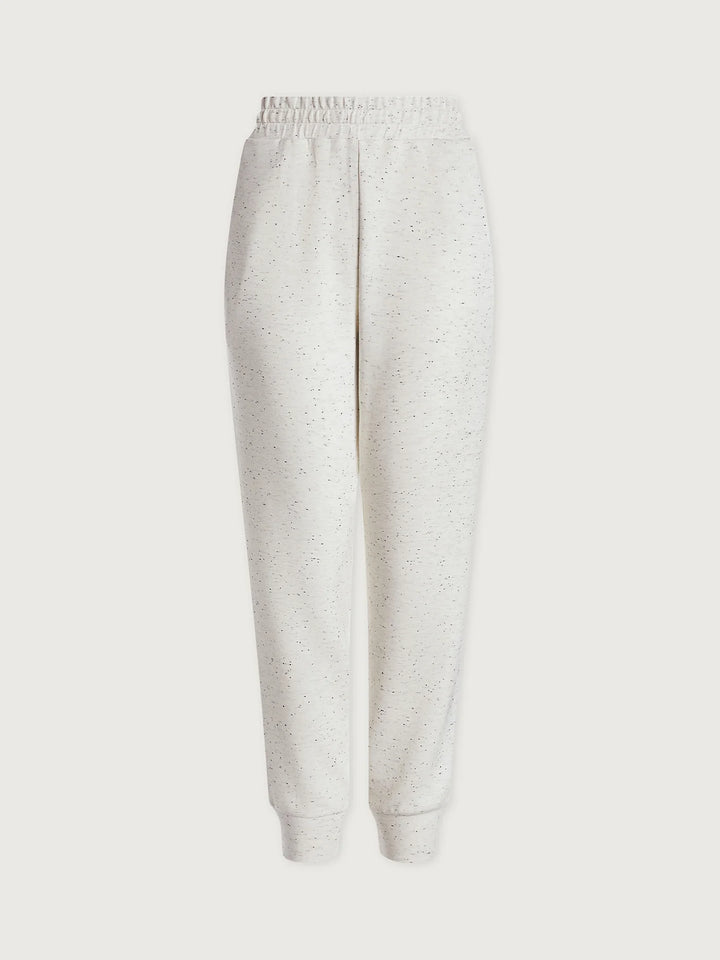 Varley | Slim Cuff Pant 25" - Ivory Marl Fleck