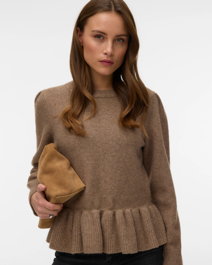 Vero Moda | Odena High-neck Peplum Pullover