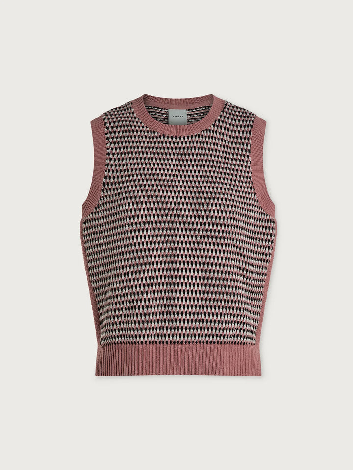 Varley | Knowles Textured Knit Vest - Woodrose