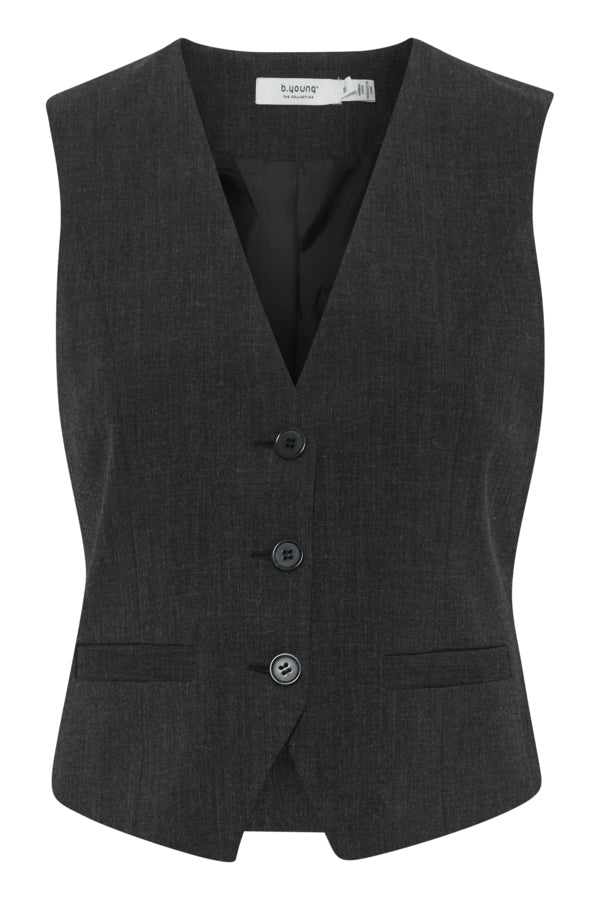 b.young - Danta Charcoal Waistcoat