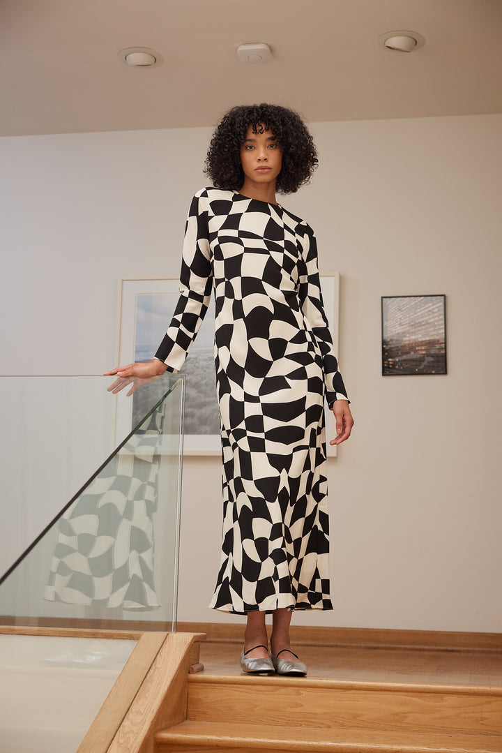 Daiya Geometric Maxi Dress