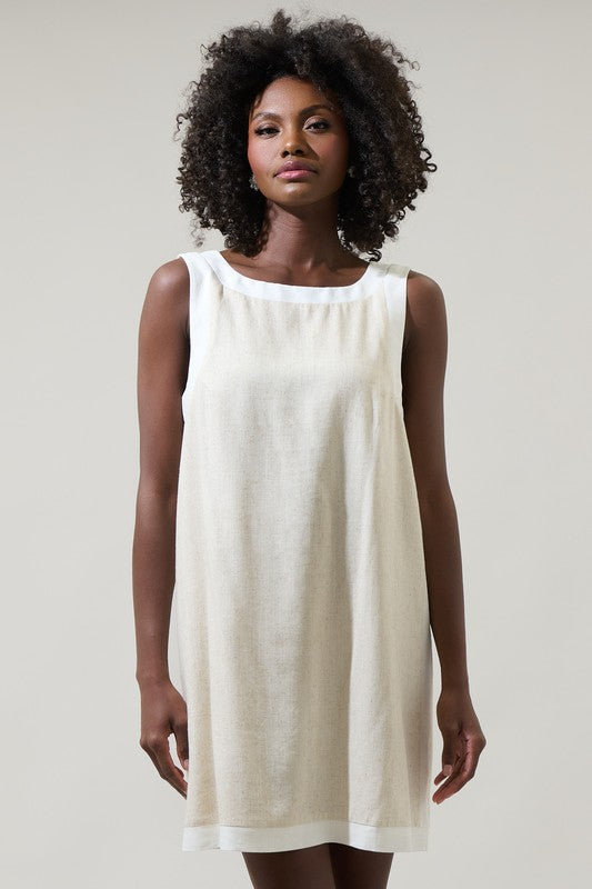 Analorra Linen Shift Dress