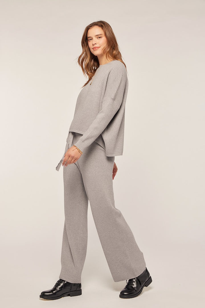 Waffle Knit Lounge Pant - Grey