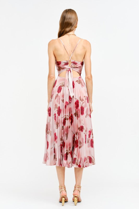 Sofie Pleated Floral Midi