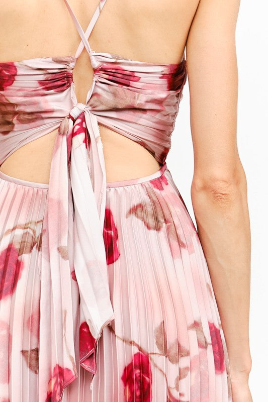 Sofie Pleated Floral Midi