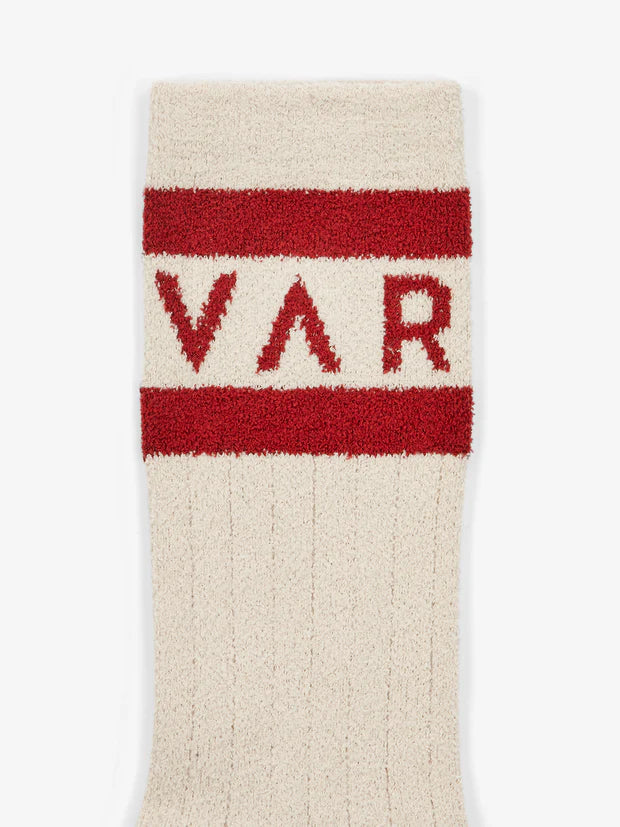 VARLEY | Spencer Sock - Sandshell/Red Dhalia