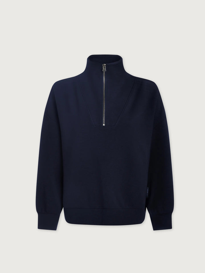 VARLEY | Hawley Half Zip Sweat - Navy