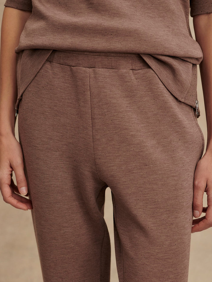 Varley | Slim Cuff Pant 27.5" - Deep Taupe Marl Fleck