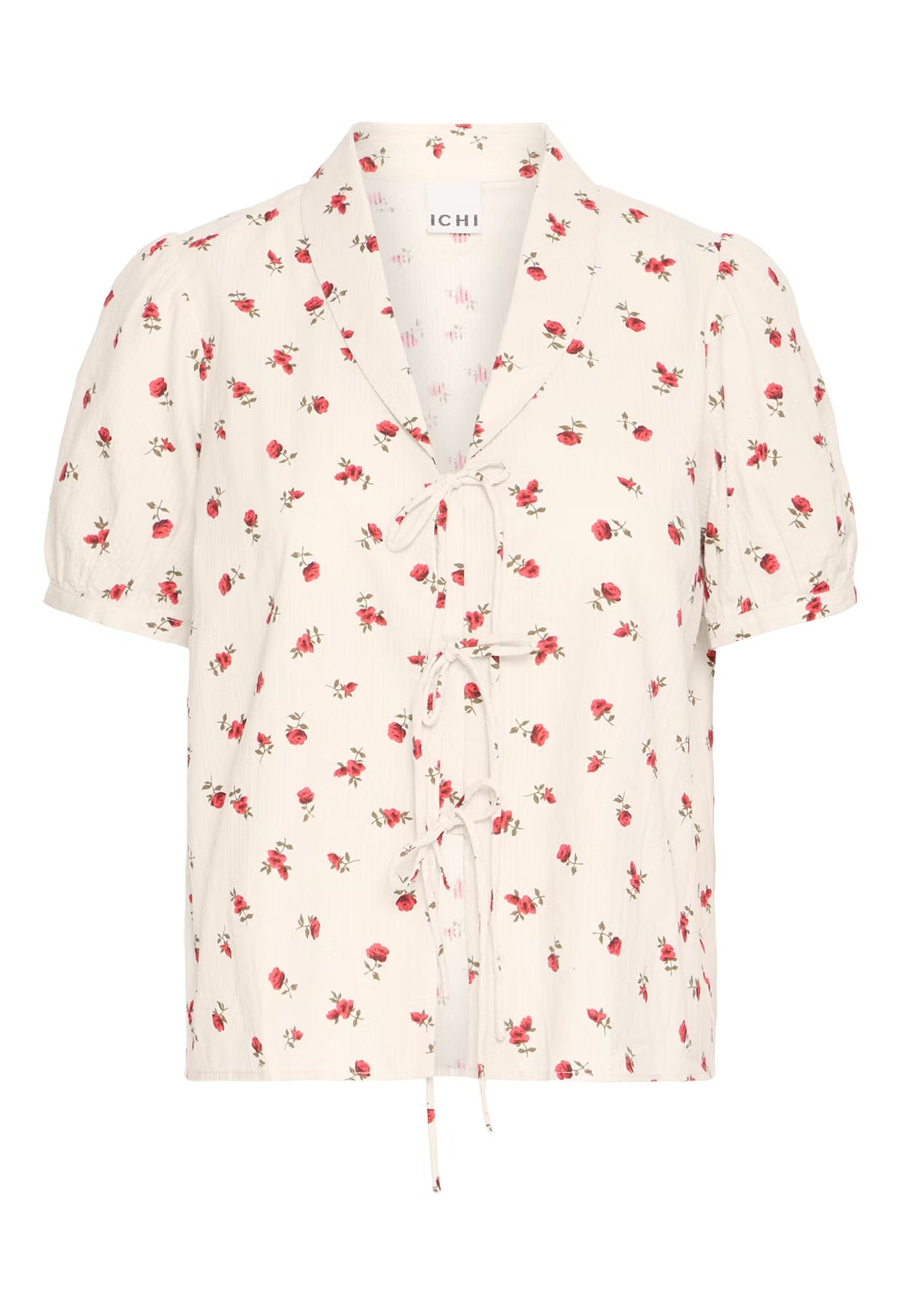 ICHI | Rosey Tie Blouse