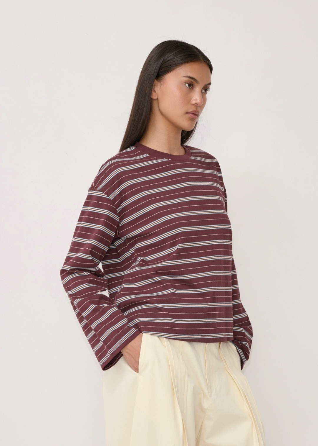 The Bailey Top - Maroon