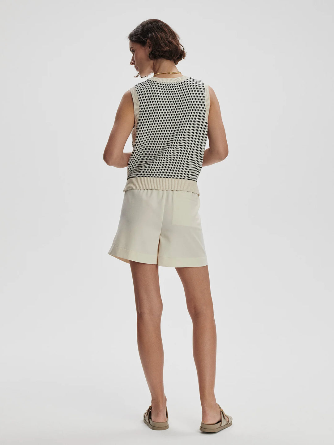 Varley | Knowles Textured Knit Vest - Birch