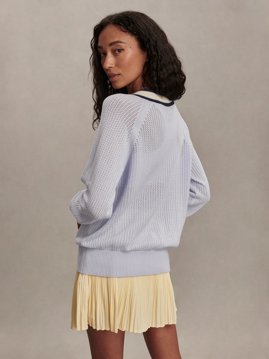 VARLEY | Maurice V-Neck Sweater -  Xenon Blue