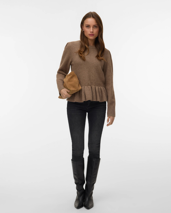 Vero Moda | Odena High-neck Peplum Pullover