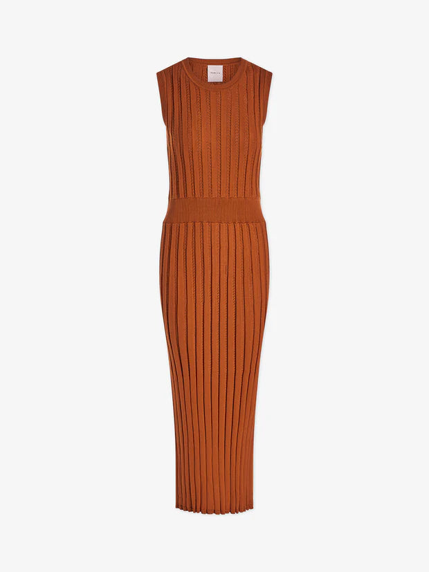 VARLEY | Florian Knit Dress - Almond