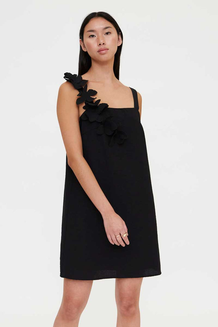 Wild Pony | Floral Applique Mini - Black