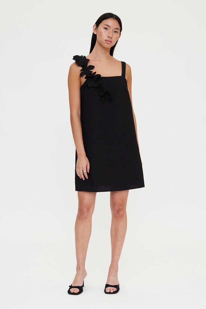 Wild Pony | Floral Applique Mini - Black