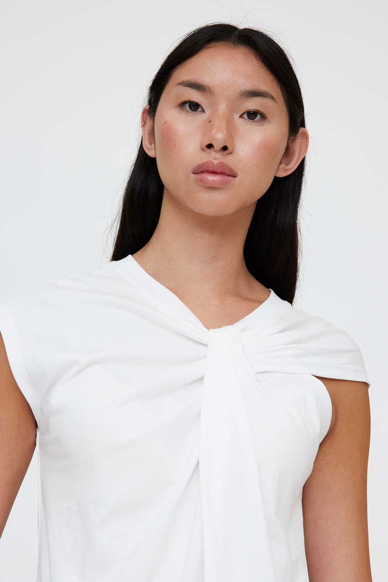 Wild Pony | Ava Knot Tee - White